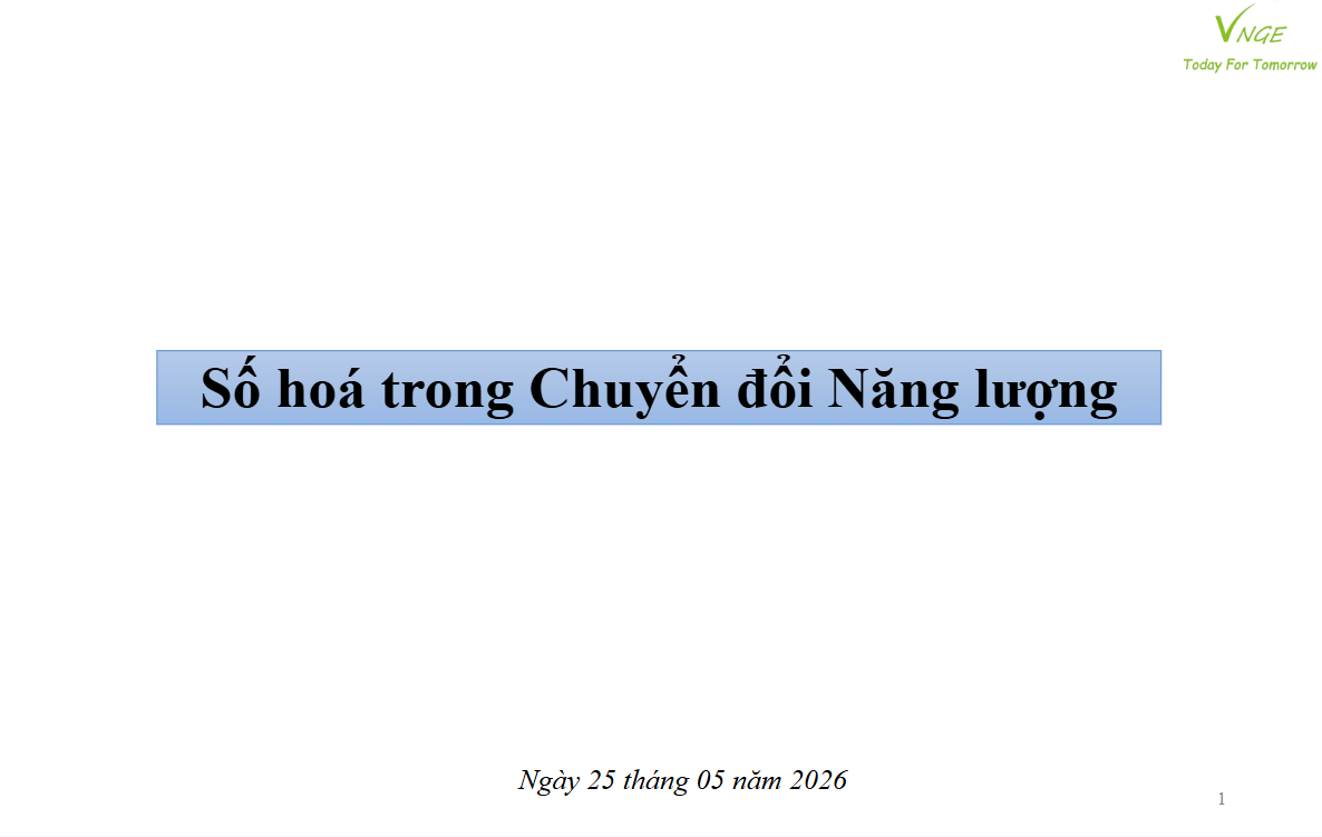 Số hoá trong Chuyển đổi Năng lượng 