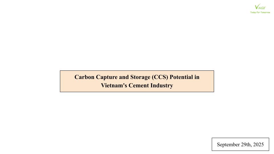Carbon Capture and Storage (CCS) Potential in Vietnam's Cement Industry 