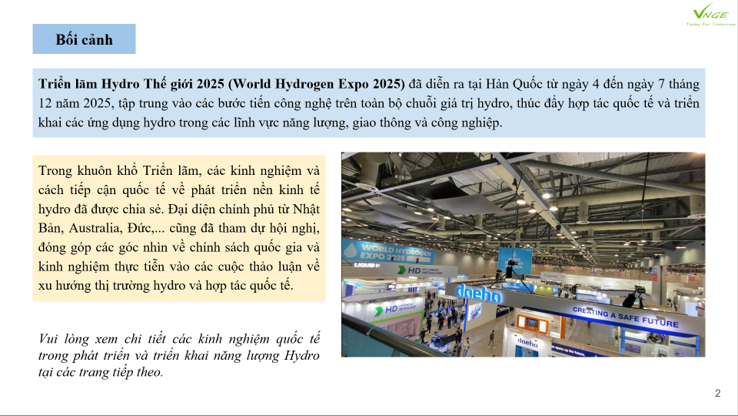 Kinh nghiệm quốc tế trong việc phát triển và triển khai năng lượng Hydro (Phần 1) 