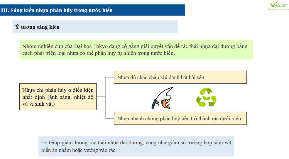 Nhật Bản phát triển giải pháp sáng chế rác thải nhựa phân hủy trong nước biển 