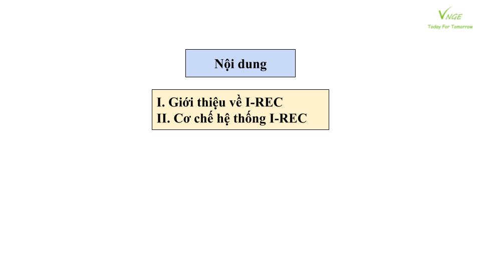 Tổng quan về I-REC 
